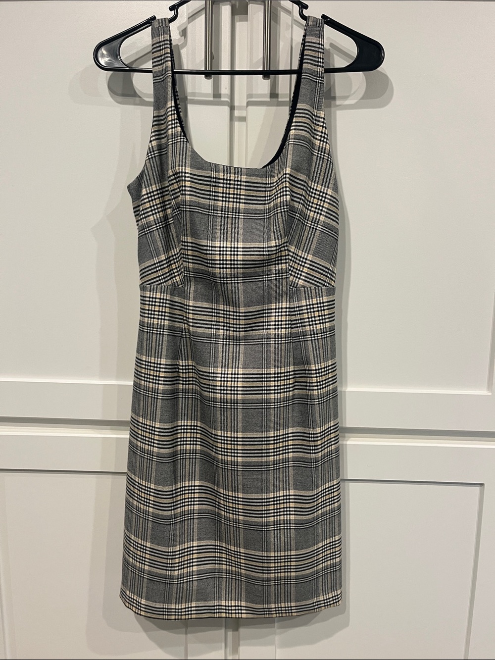 Banana Republic Plaid Scoop Neck Mini